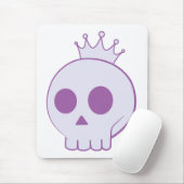 Cartoon-Schädel mit Kronendesign Mousepad (Mit Mouse)