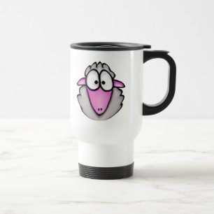 Cartoon-Schaf-Reise-Tasse Reisebecher