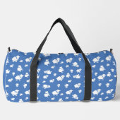 Cartoon Schafe auf blauem Hintergrund Duffle Bag (Vorderseite)