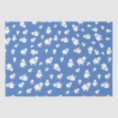 Cartoon Schafe auf blauem Hintergrund Seidenpapier (Vorderseite)