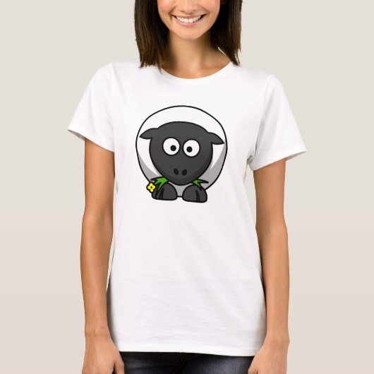 Cartoon-Schafe T-Shirt (Vorderseite)