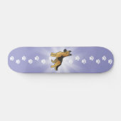 Cartoon-Schäferhund Skateboard (Horizontal)
