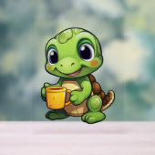 Cartoon-Schildkröte Acrylschild (Neutral)