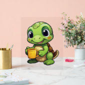 Cartoon-Schildkröte Acrylschild (Hochzeit)