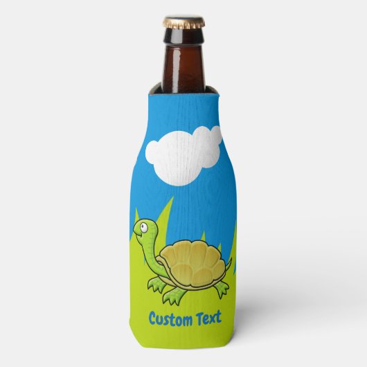 Cartoon Schildkröte Flasche Cooler Flaschenkühler (Flaschenvorderseite)