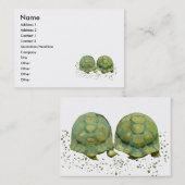 Cartoon-Schildkröte-Geschäfts-Karte Visitenkarte (Vorne/Hinten)