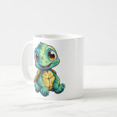 Cartoon-Schildkröte Kaffeetasse (Vorderseite Links)