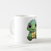 Cartoon-Schildkröte Kaffeetasse (Vorderseite Links)