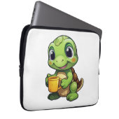 Cartoon-Schildkröte Laptopschutzhülle (Vorne Rechts)