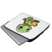 Cartoon-Schildkröte Laptopschutzhülle (Vorne Knopf)
