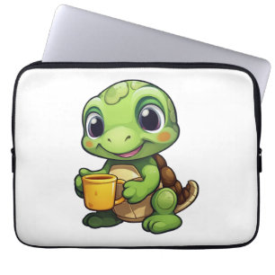 Cartoon-Schildkröte Laptopschutzhülle