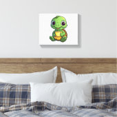 Cartoon-Schildkröte Leinwanddruck (Insitu (Schlafzimmer))