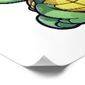 Cartoon-Schildkröte Poster (Ecke)