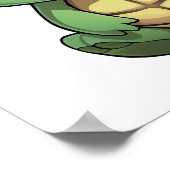 Cartoon-Schildkröte Poster (Ecke)
