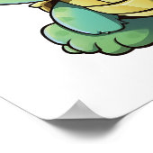 Cartoon-Schildkröte Poster (Ecke)