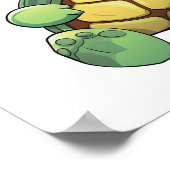 Cartoon-Schildkröte Poster (Ecke)