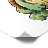 Cartoon-Schildkröte Poster (Ecke)