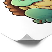 Cartoon-Schildkröte Poster (Ecke)