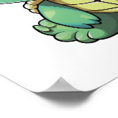 Cartoon-Schildkröte Poster (Ecke)