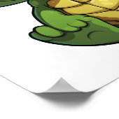 Cartoon-Schildkröte Poster (Ecke)