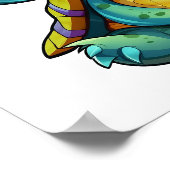 Cartoon-Schildkröte Poster (Ecke)