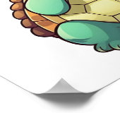 Cartoon-Schildkröte Poster (Ecke)