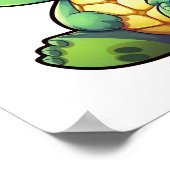 Cartoon-Schildkröte Poster (Ecke)