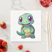 Cartoon-Schildkröte Serviette (Beispiel)