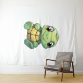 Cartoon-Schildkröte Wandteppich (Beispiel (Horizontal))