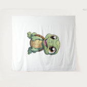 Cartoon-Schildkröte Wandteppich (Vorderseite (Horizontal))