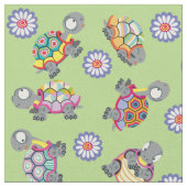 Cartoon-Schildkröten Stoff (Nahaufnahme)