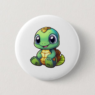 Cartoon-Schildkrötenexemplar Button