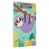 Cartoon-Schlampe, die von einem Zweig auf dem Kopf Klemmbrett (Rechts)