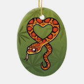 Cartoon-Schlange Keramik Ornament (Hinten)