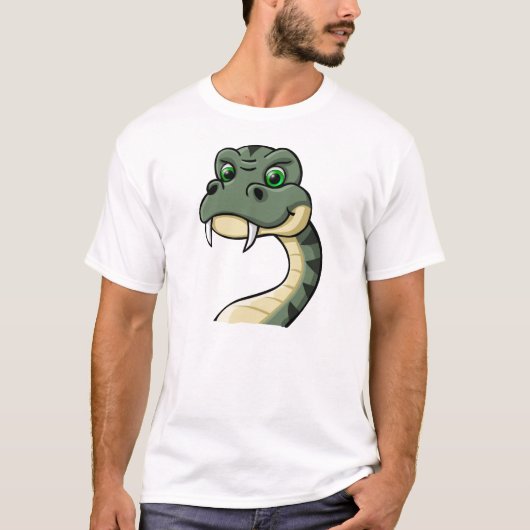 Cartoon-Schlange T-Shirt (Vorderseite)