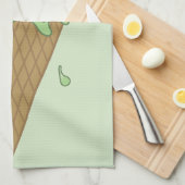 Cartoon-schmelzender Eiscreme-Kegel (ich schmelze) Küchentuch (Viertel Falte)