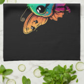 Cartoon-Schmetterling-mit-Schmetterling-Kopf Geschirrtuch (Gefaltet)