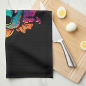 Cartoon-Schmetterling-mit-Schmetterling-Kopf Geschirrtuch (Viertel Falte)