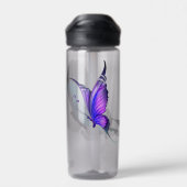 Cartoon Schmetterling 🦋 Wasserflasche Trinkflasche (Rückseite)