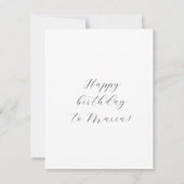 Cartoon Schmetterlinge und Blume Mitteilungskarte (Rückseite)