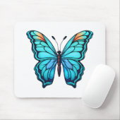 Cartoon-Schmetterlingsdarstellung Mousepad (Mit Mouse)
