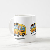 Cartoon School Buses Kaffeetasse (Vorderseite Links)