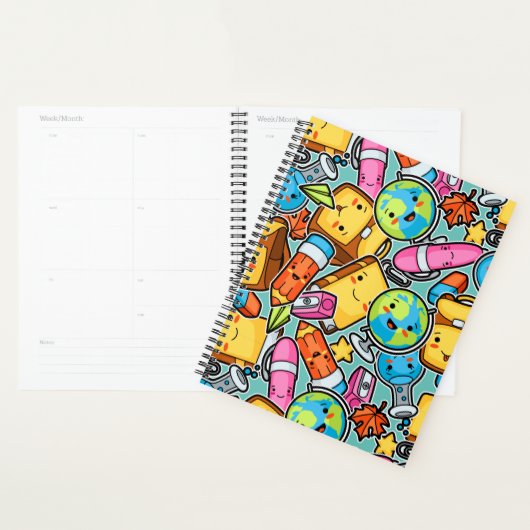 Cartoon School Pattern Planer (Anzeige)
