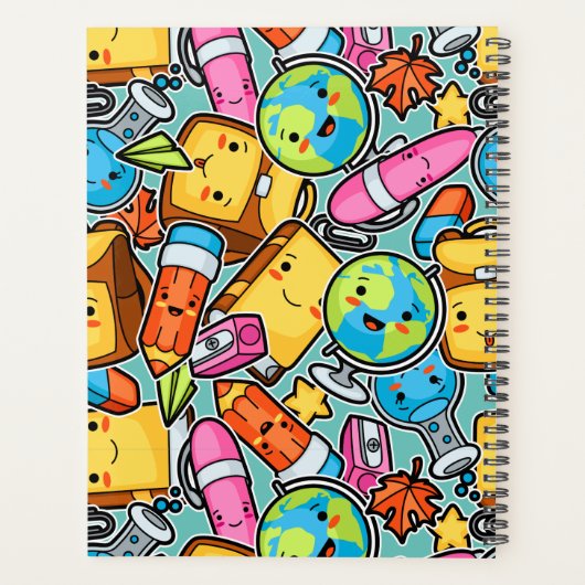 Cartoon School Pattern Planer (Rückseite)