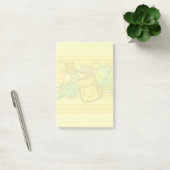 Cartoon School Supply Pattern Postit Notes Post-it Klebezettel (Büro)