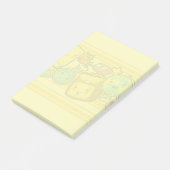 Cartoon School Supply Pattern Postit Notes Post-it Klebezettel (angewinkelt)