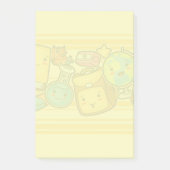 Cartoon School Supply Pattern Postit Notes Post-it Klebezettel (Vorderseite)