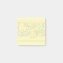Cartoon School Supply Pattern Postit Notes Post-it Klebezettel