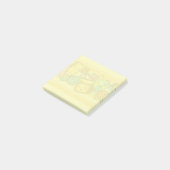 Cartoon School Supply Pattern Postit Notes Post-it Klebezettel (angewinkelt)