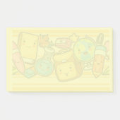 Cartoon School Supply Pattern Postit Notes Post-it Klebezettel (Vorderseite)